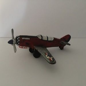 Military plane. Cast iron